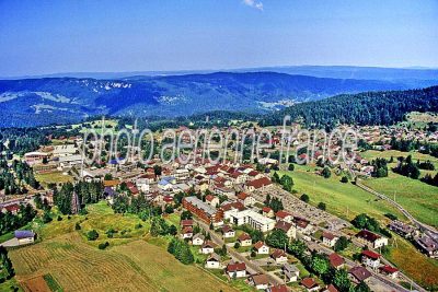 Photo aérienne de Les Rousses (39) — Jura