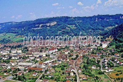 Photo aérienne de Poligny (39) — Jura
