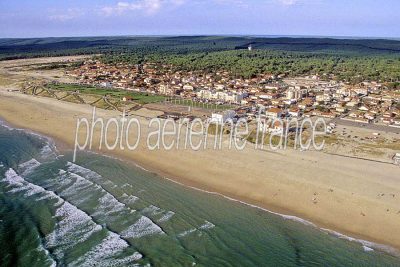 Photo aérienne de Biscarrosse Plage (40) — Landes