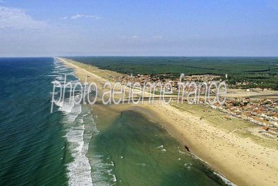 Vue aérienne de Mimizan, Landes