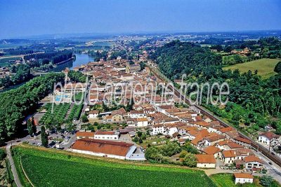 Peyrehorade vu du ciel — photo aérienne des Landes