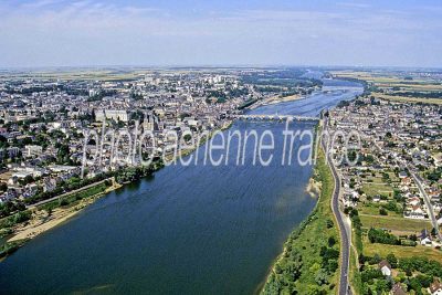 Vue aérienne de Blois, Loir-et-Cher