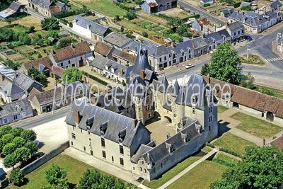 Vue aérienne de Fougères-sur-Bièvre, Loir-et-Cher