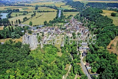Lavardin vu du ciel — photo aérienne du Loir-et-Cher