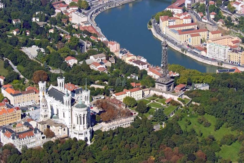 Lyon vu du ciel — photo aérienne du Rhône (n°339)
